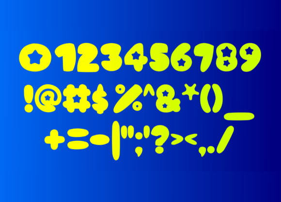 Mochi Star Font PNG with transparent background - Preview 5