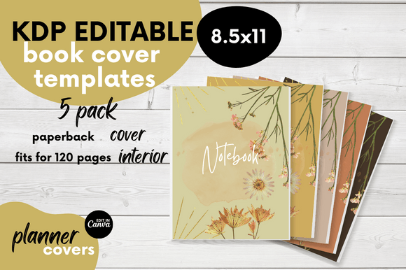 Notebook Cover Template Bundle/KDP Cover