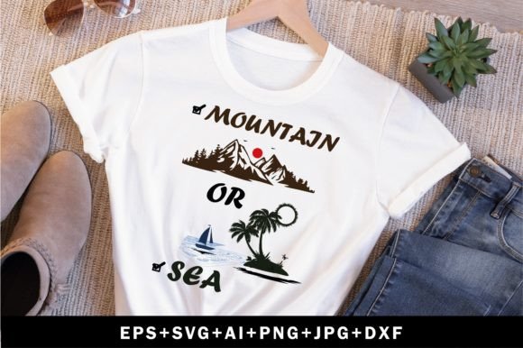 Mountain or See Graphic Print Templates By MoonSVG