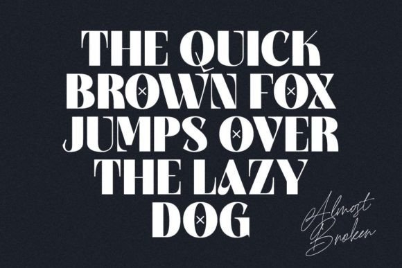 Almost Broken Font - Preview 4