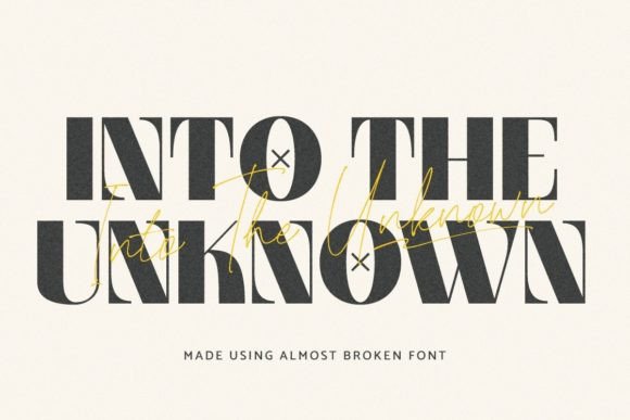 Almost Broken Font - Preview 6