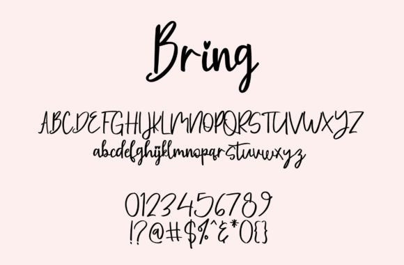 Bring Font - Preview 2
