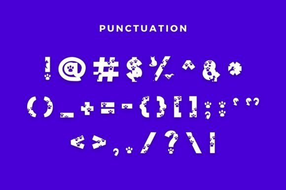 Cat and Dog Font - Preview 4