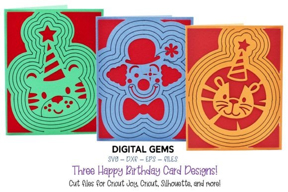 Cricut Joy Svg Birthday Greeting Cards Graphics