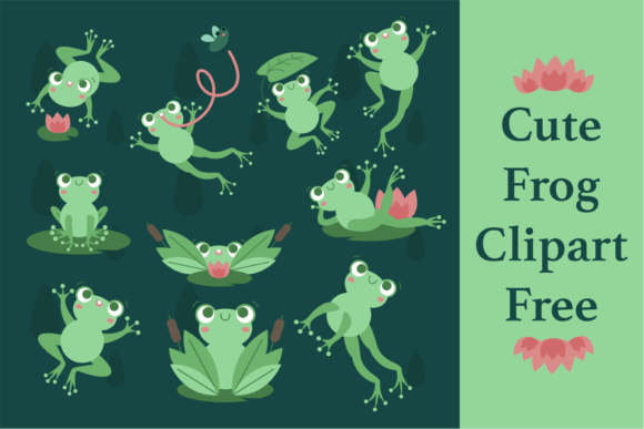 Cute Frog Clipart Free