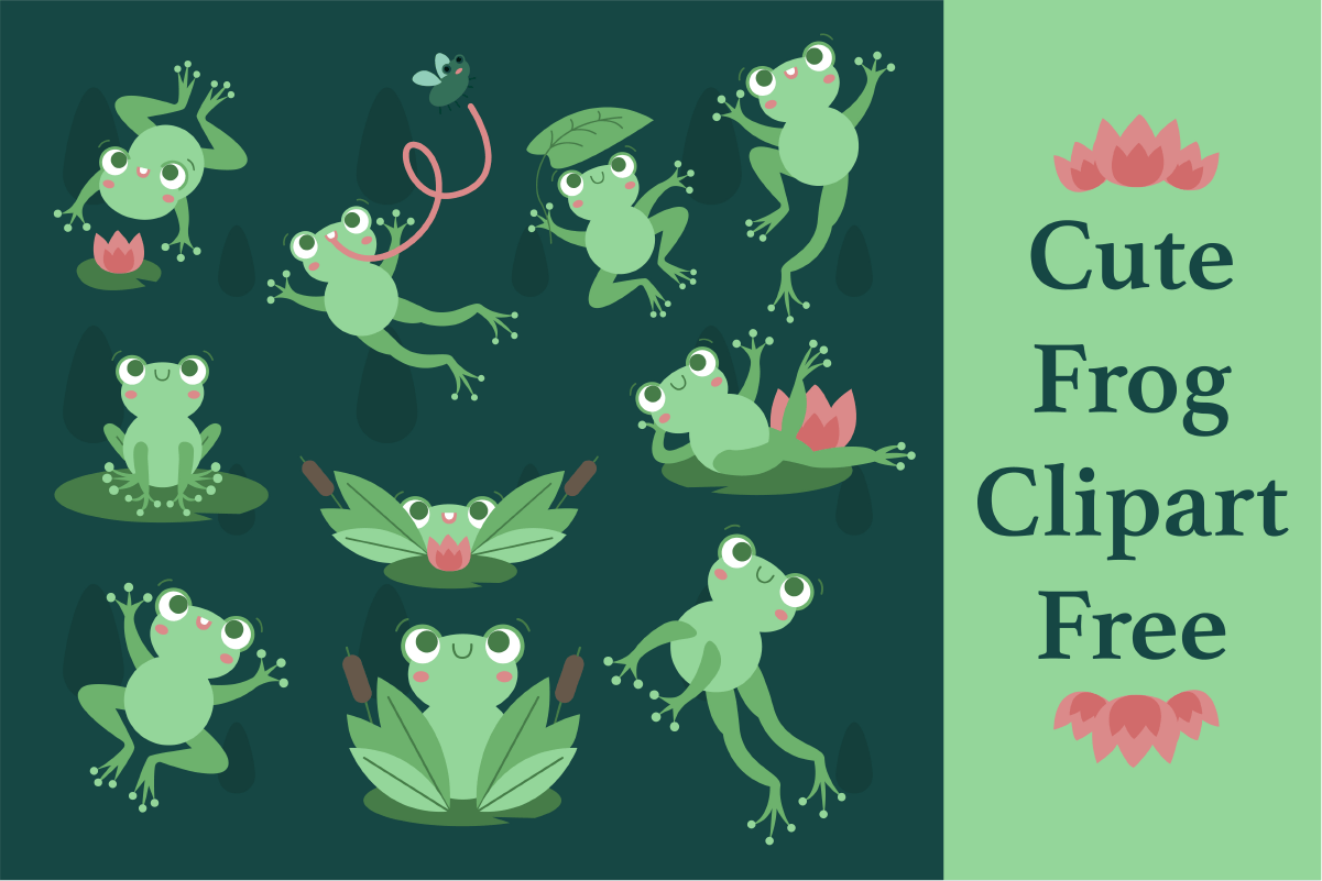 Cute Frog Clipart Free