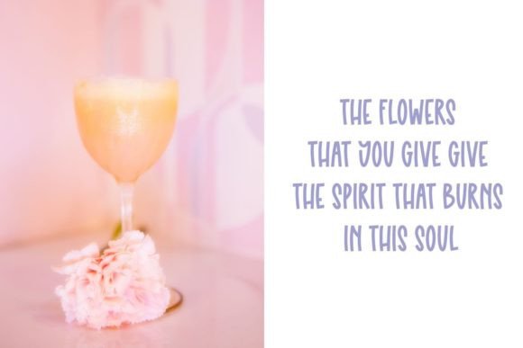 Daisy Night Font PNG with transparent background - Preview 1