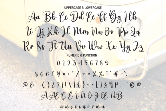 Hey Vintage Font PNG with transparent background - Preview 6
