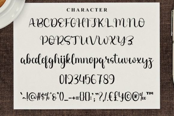 Jealous Font PNG with transparent background - Preview 3