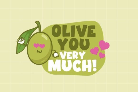 Olive Days Font font preview - 1