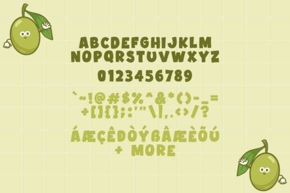 Olive Days Font font preview - 3