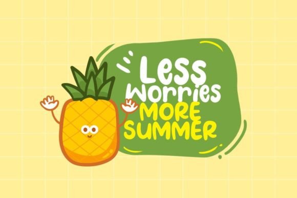 Pineapple Days Font PNG with transparent background - Preview 1