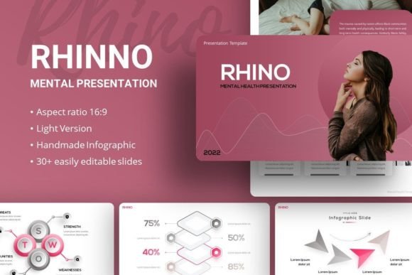 Presentation Template - Rhino Graphic Presentation Templates By dijimedia