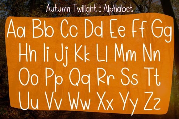 Autumn Twilight Font - Preview 2