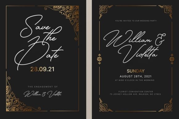 Betriciya Signature Font - Preview 4
