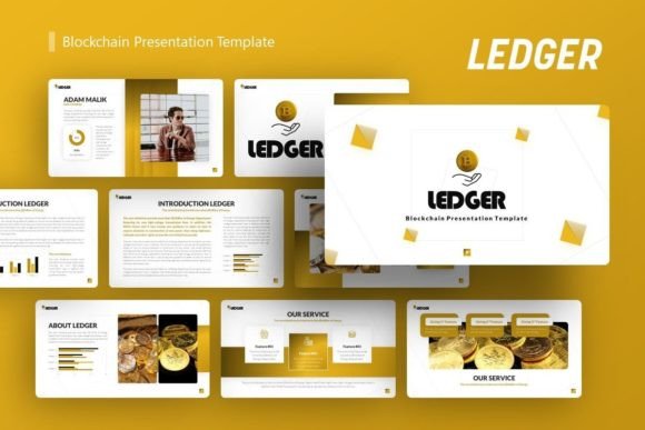 Preview of Blockchain Presentation - Ledger technology presentation template