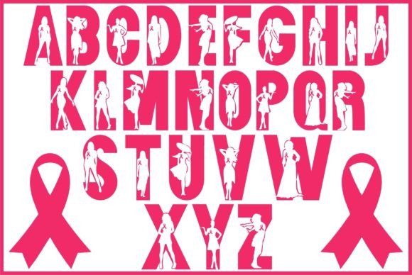 Breast Cancer Font - Preview 1
