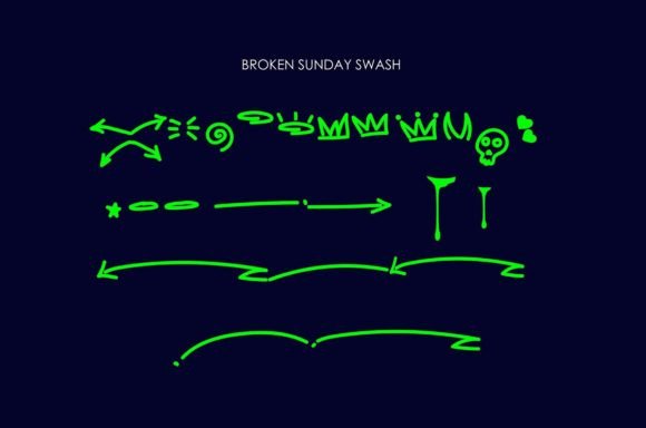 Broken Sunday Font - Preview 2