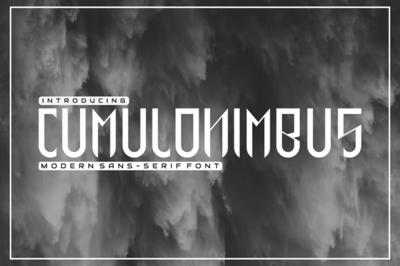 Cumulonimbus Font - Preview 1