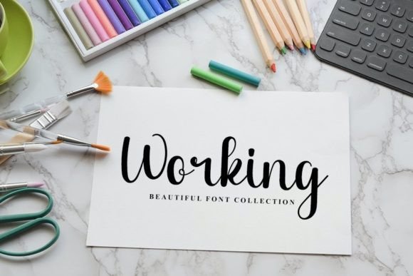 Dark Font PNG with transparent background - Preview 1