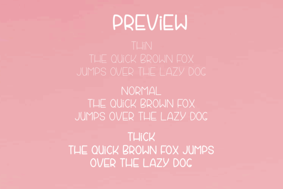 Little Rainbow Font PNG with transparent background - Preview 1