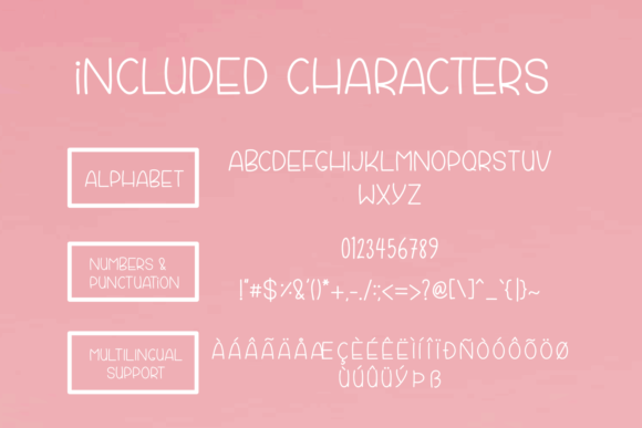 Little Rainbow Font PNG with transparent background - Preview 2