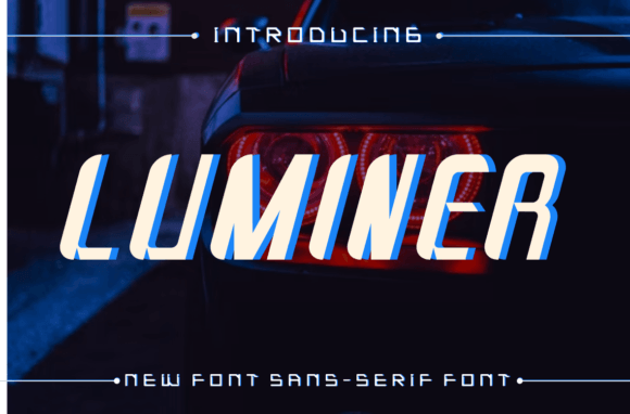 Luminer Font PNG with transparent background - Preview 1