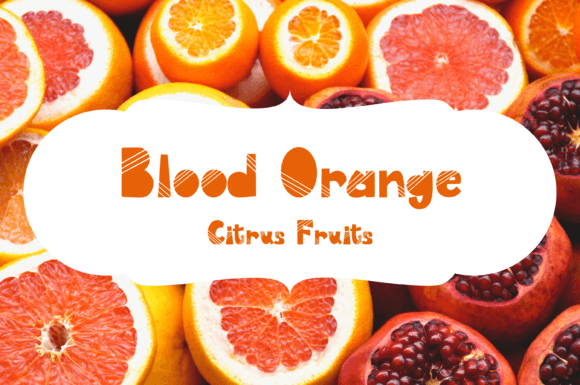 Orange Coffee Font PNG with transparent background - Preview 3