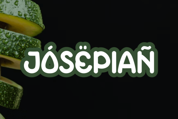 Picyin Avocado Font PNG with transparent background - Preview 1