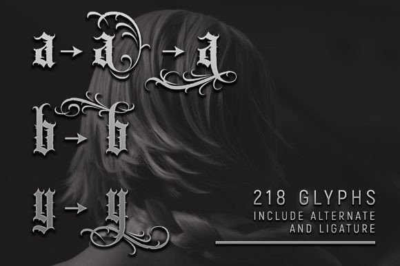 Remedies Font PNG with transparent background - Preview 3