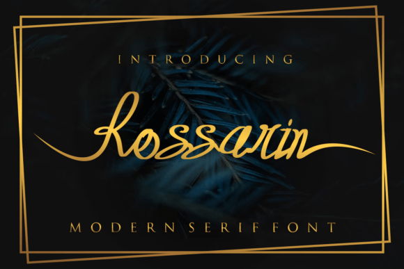Rossarin Font PNG with transparent background - Preview 1