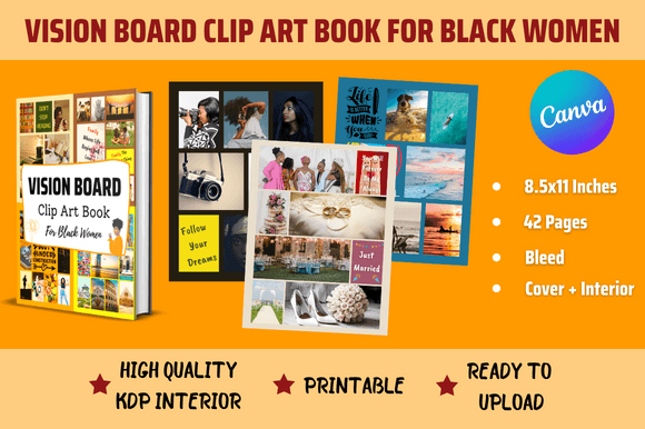 Vision Board Clip Art Book