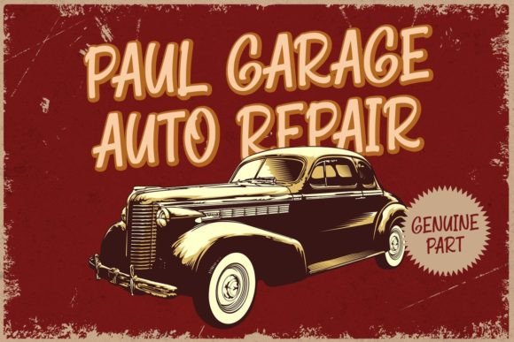 Carjos Vintage Font - Preview 1