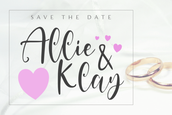 Cute Selfie Font PNG with transparent background - Preview 3