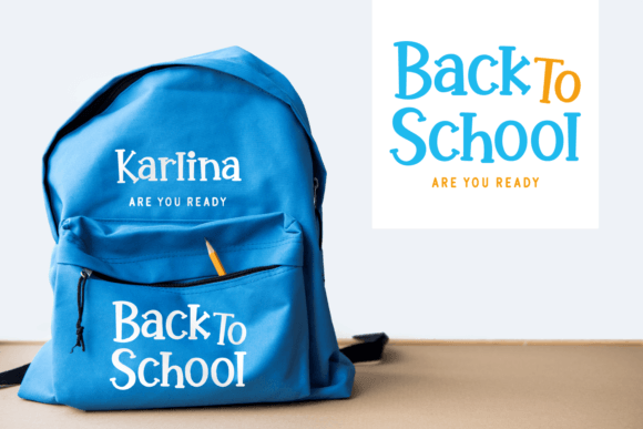 Danila School Font PNG with transparent background - Preview 3