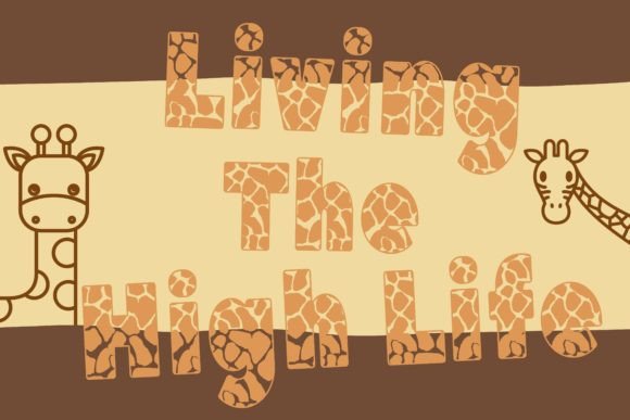 Giraffe Font - Preview 1