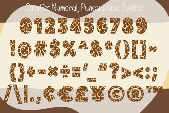 Giraffe Font - Preview 4