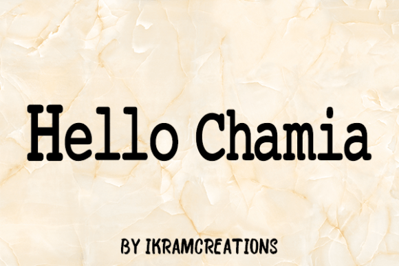 Hello Chamia Font - Preview 1