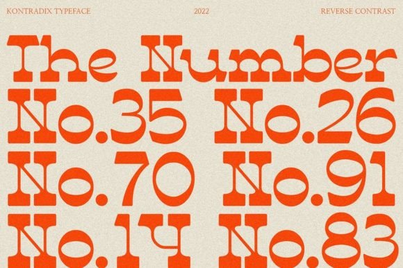 Kontradix Font PNG with transparent background - Preview 6