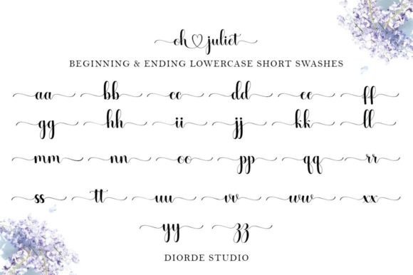 Oh Juliet Font PNG with transparent background - Preview 4