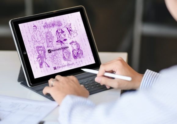 Picasso’s Line Art Drawings Procreate V7