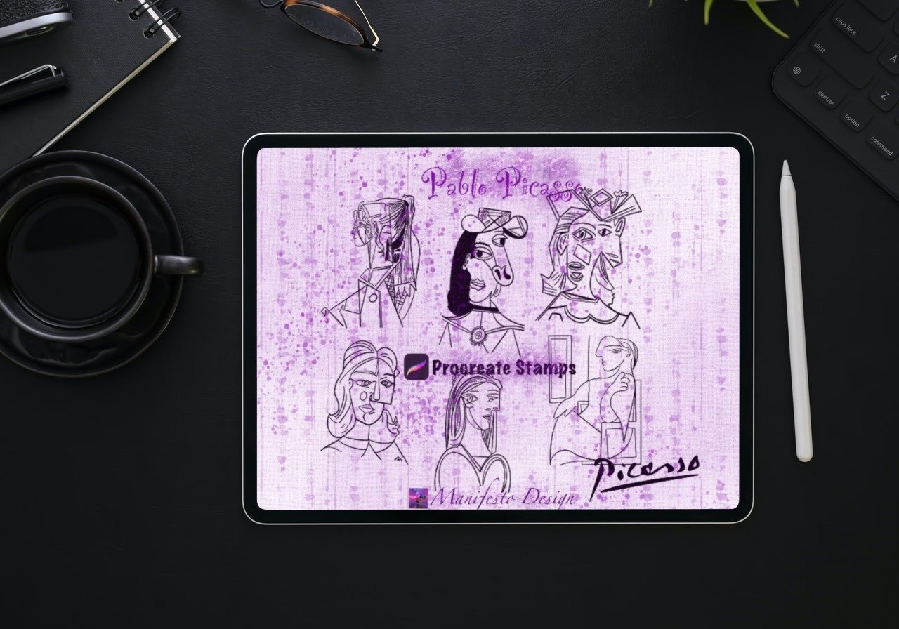 Picasso’s Line Art Drawings Procreate V8