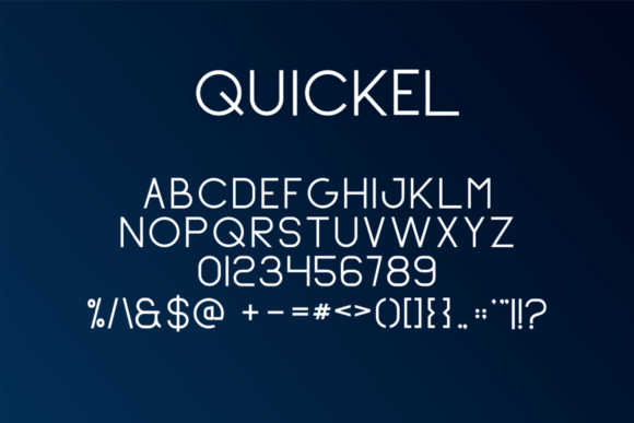 Quickel Font PNG with transparent background - Preview 1