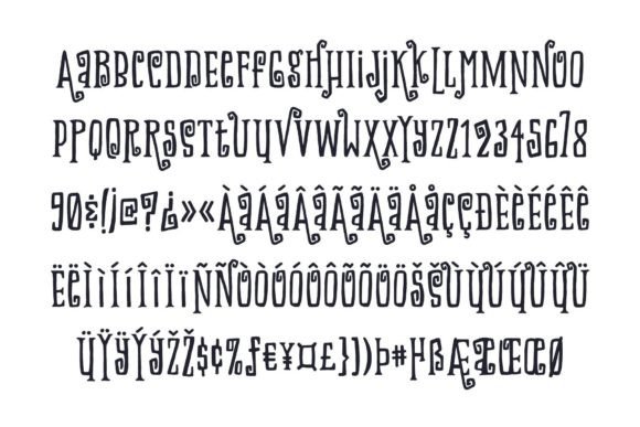 Shriek Font PNG with transparent background - Preview 6