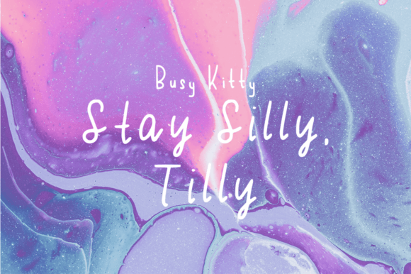 Silly Tilly Font PNG with transparent background - Preview 3