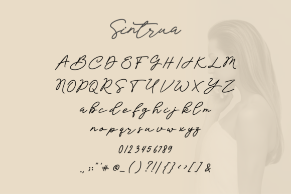 Sintrua Font PNG with transparent background - Preview 2