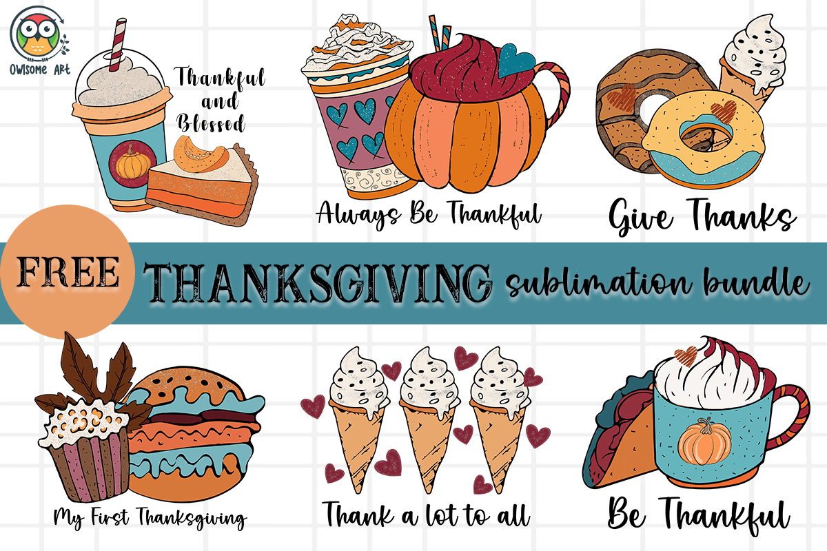 Thanksgiving Free Bundle Graphic by Owlsome.art · Creative Fabrica