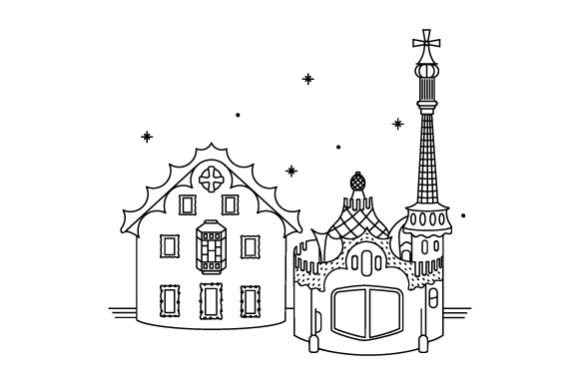 Lámina Gigante Para Colorear De Barcelona – Póster De 70×100 Cm, Actividad Creativa Para Adultos Y Familias