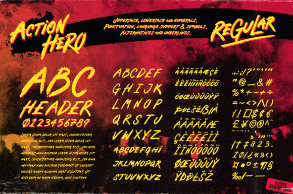 Action Hero Font - Preview 1