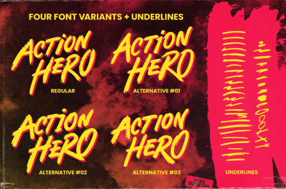 Action Hero Font - Preview 2